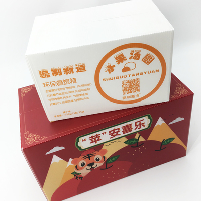 Customized Hollow Board Plastic Packaging Box 3mm Food Storage