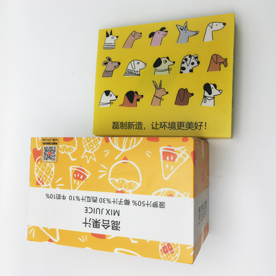 OEM 4mm Corrugated Plastic Packaging Boxes For Bottles High Definition Printing
