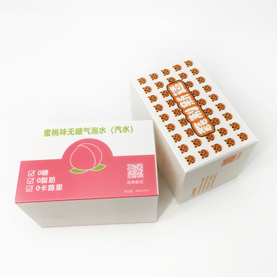 4.5mm Bottled Soft Drinks Package Reusable Corrugated Plastic Boxes CMYK Printing