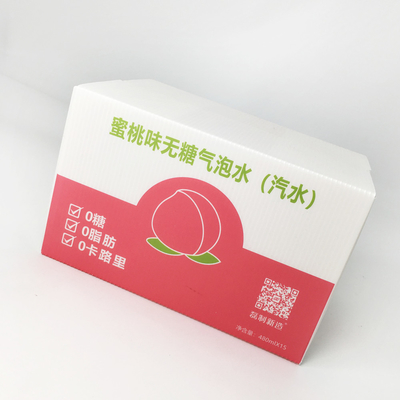 3.5mm Peach Sparkling Water Package Carton Impact Resistance Anti Bacteria