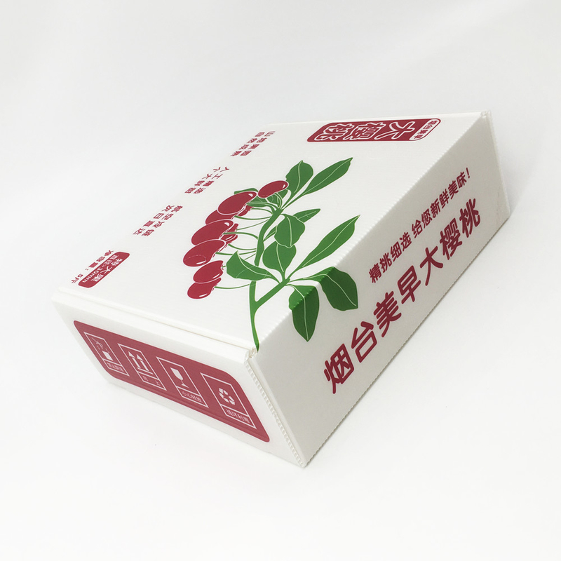 Lychee Fruit Gift Box 4mm Custom Corrugated Carton Abrasion Resistance Retain Freshness