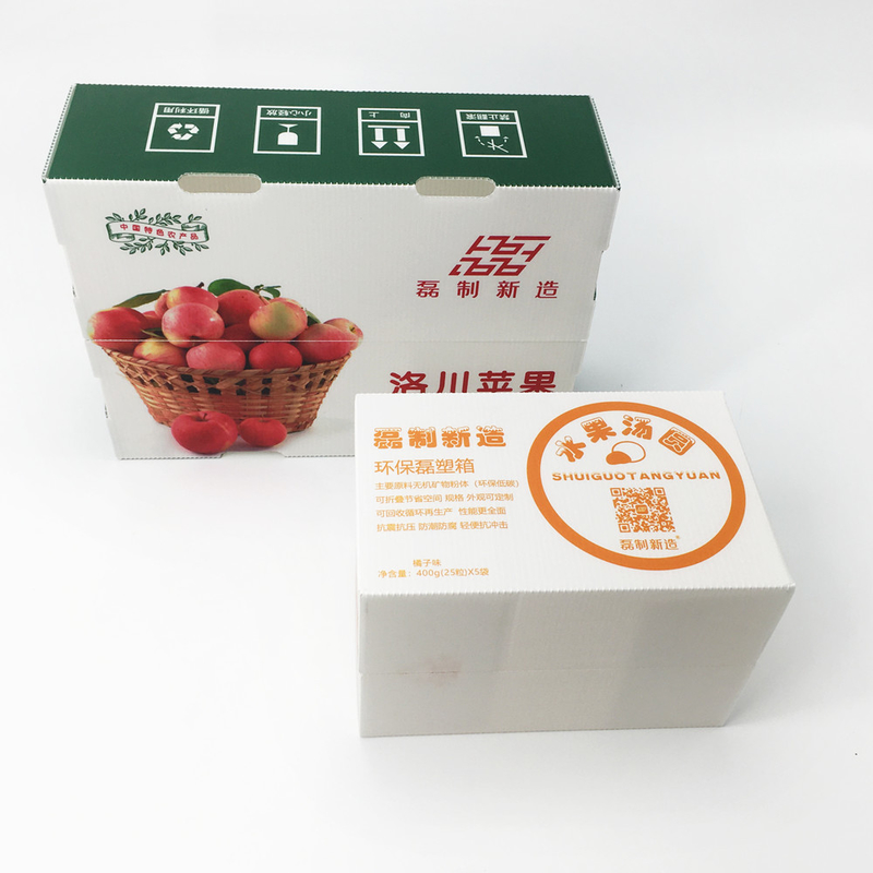 Stackable Plastic Corrugated Foldable Boxes Non Toxic Anti Rodent Eco Friendly