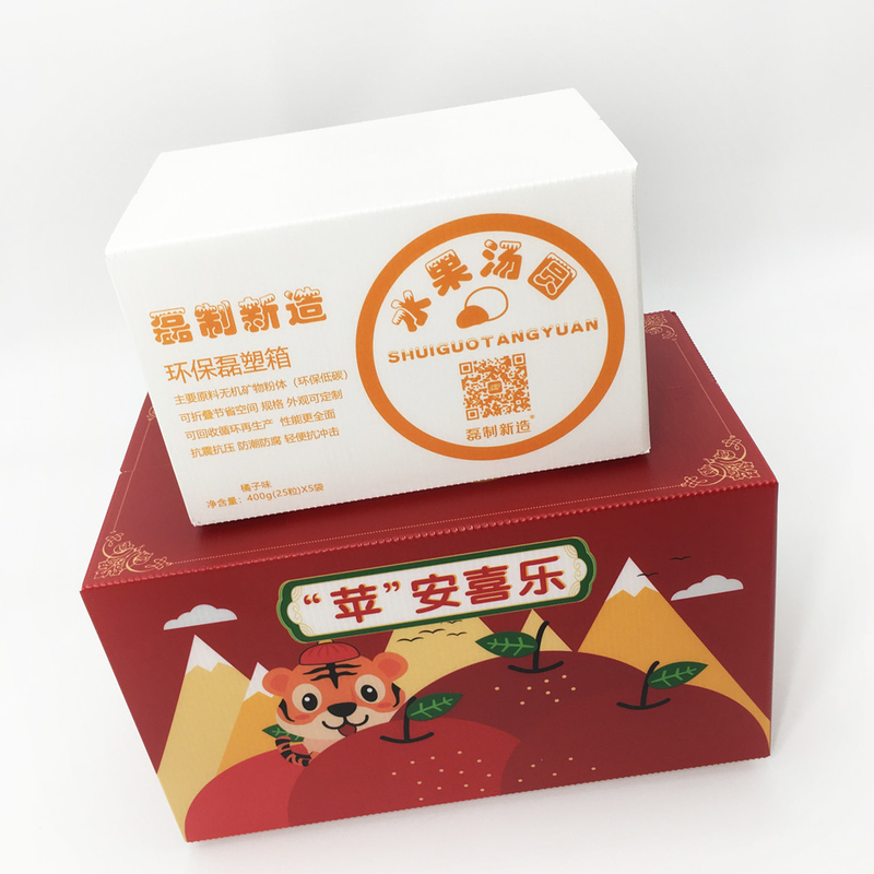 Customized Hollow Board Plastic Packaging Box 3mm Food Storage