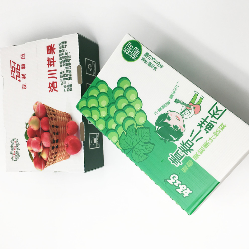 Washable 2.5mm Hollow Sheet Corrugated Box Packaging Carton For Grape