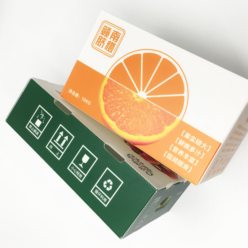 Eco Friendly Folding Custom Corrugated Carton 4.5mm HD Full Color With Lid Anti Bacteria
