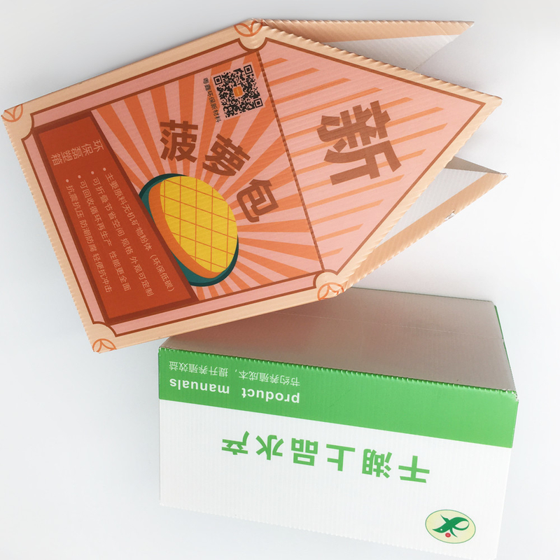 Moisture Resistance Freshness Retain Corrugated Delivery Carton Box For Vegetable