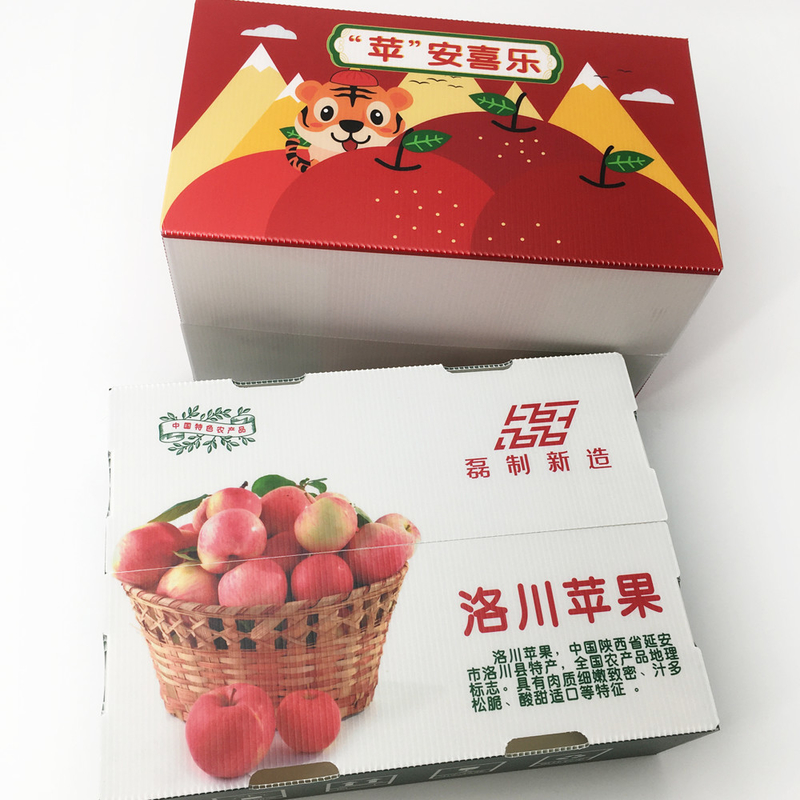 Multi Colour CMYK Corrugated Plastic Packaging Boxes Freezing Shortage
