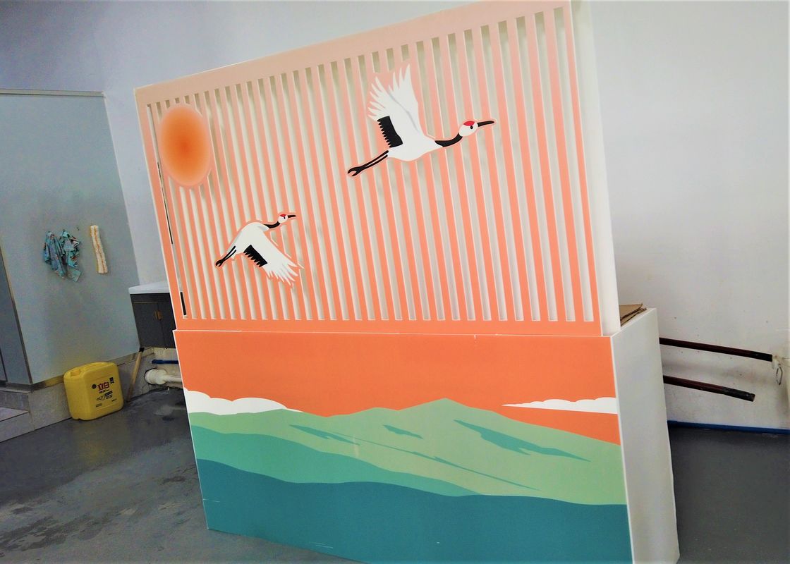 AA 001 Corrugated Display Board Flexo Corrugated Cardboard Room Dividers