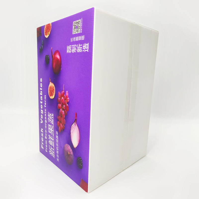 210gsm Vegetable Corrugated Boxes Packaging Varnishing Print