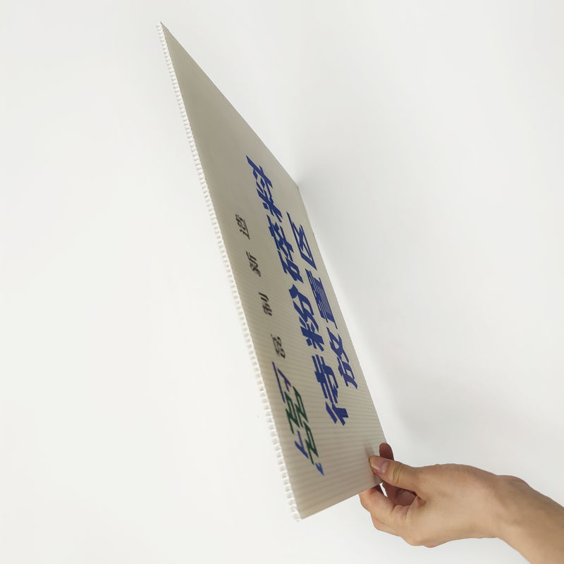 Multi Colour Leiser Hollow Plastic Corrugated Plastic Sign Anti Mold