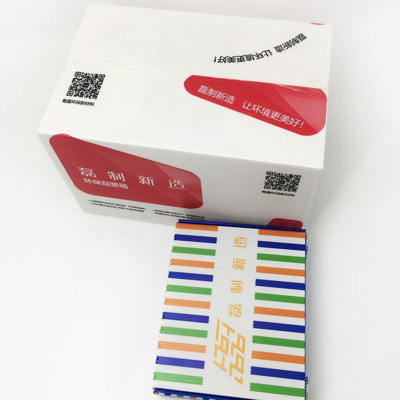 SGS Foldable Corrugated Plastic Packaging Boxes For Shoes Clothes