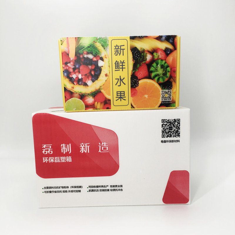 Multi Color Degradable Corrugated Plastic Packaging Boxes For Food