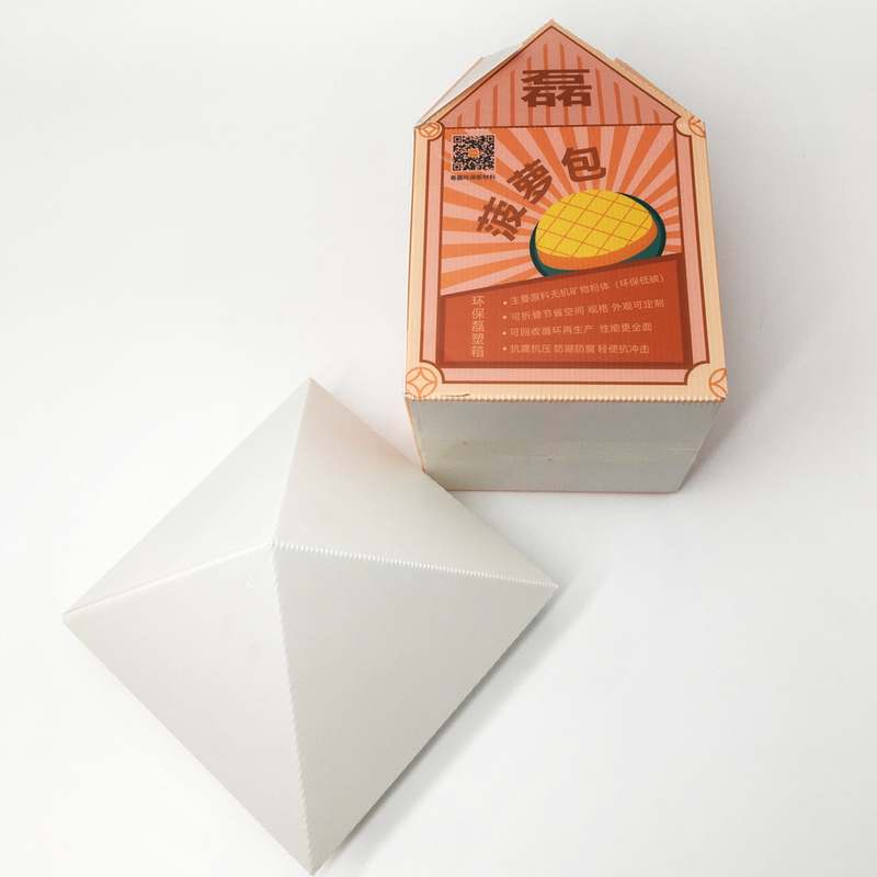 Custom Shape HD Printing Corrugated Plastic Carton Pineapple Box