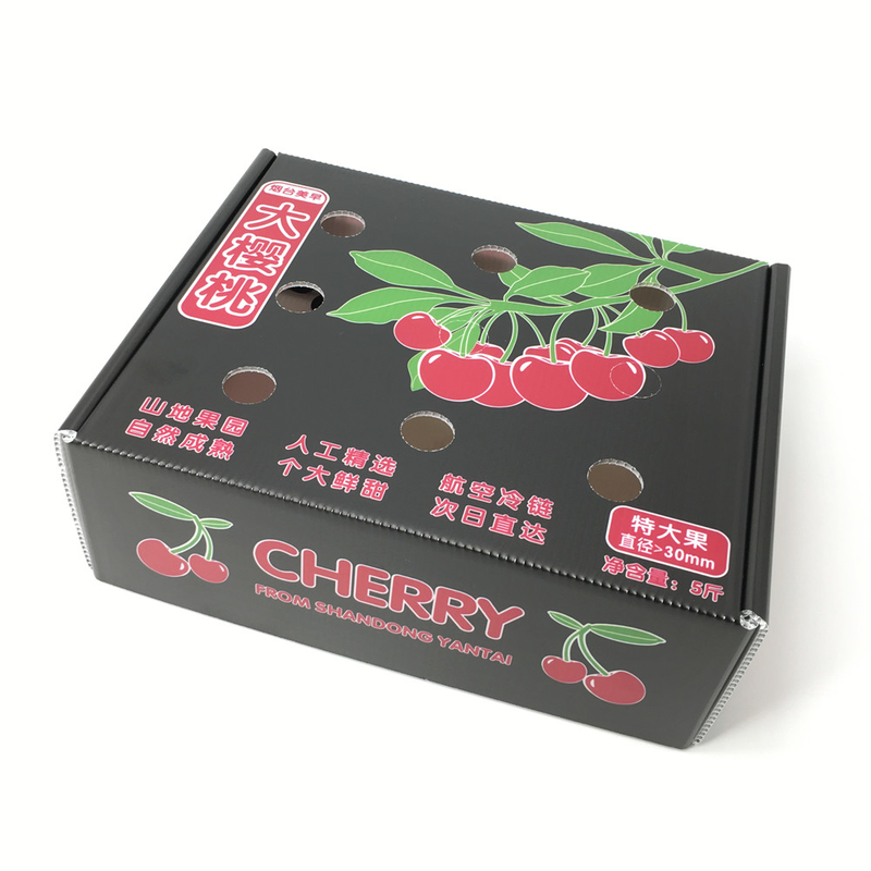 Cherry Reusable Corrugated Plastic Boxes 3.0mm Anti Rodent Long Distance Transport Carton